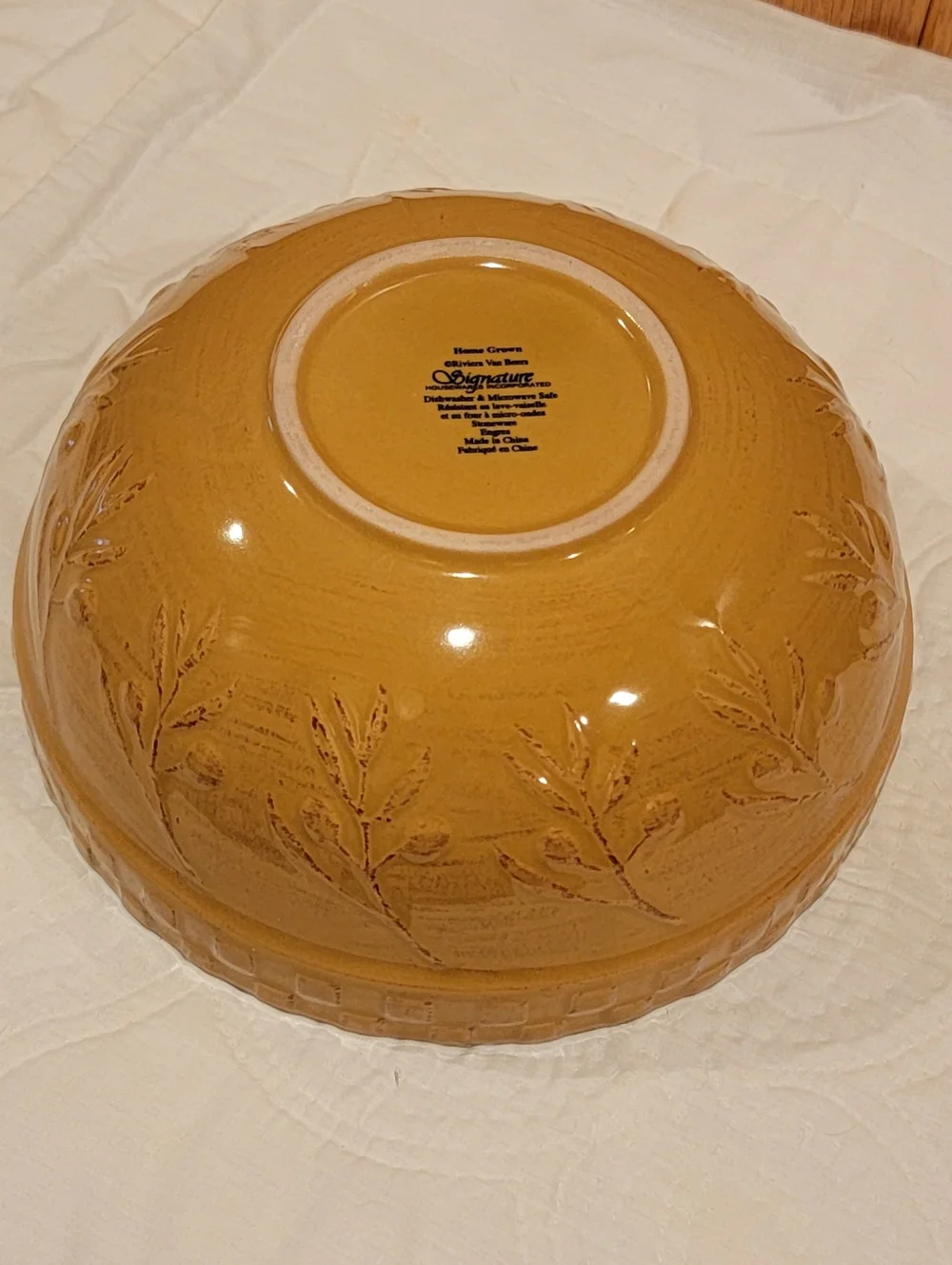 Signature Rivers Van Beers Home Grown mixing bowl Stoneware